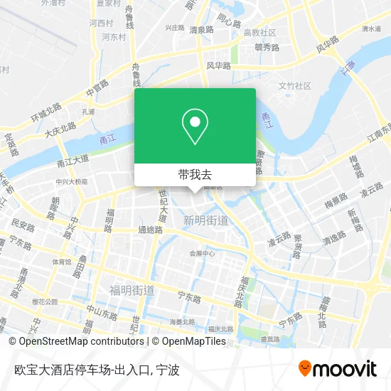 欧宝大酒店停车场-出入口地图