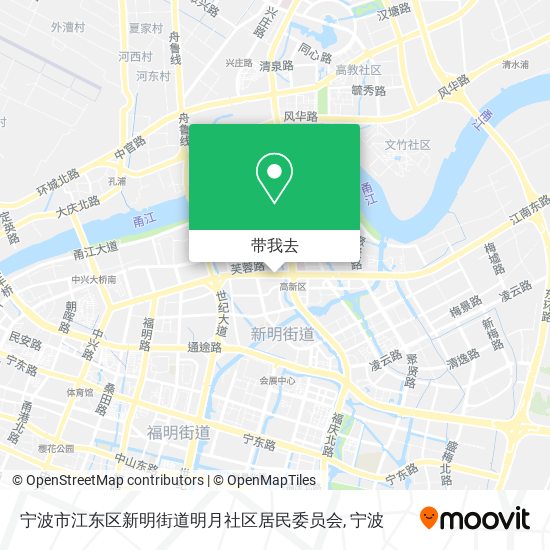 宁波市江东区新明街道明月社区居民委员会地图