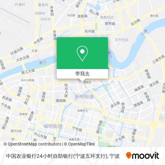 中国农业银行24小时自助银行(宁波五环支行)地图