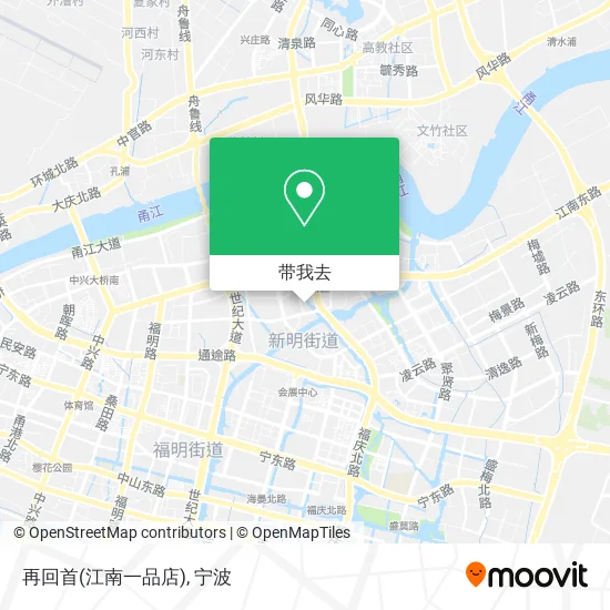 再回首(江南一品店)地图