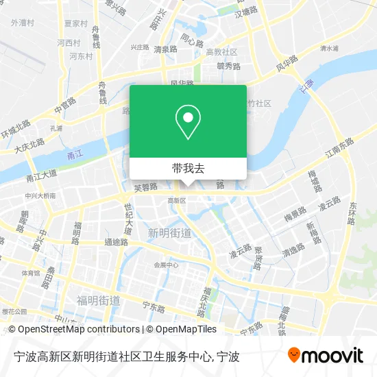宁波高新区新明街道社区卫生服务中心地图