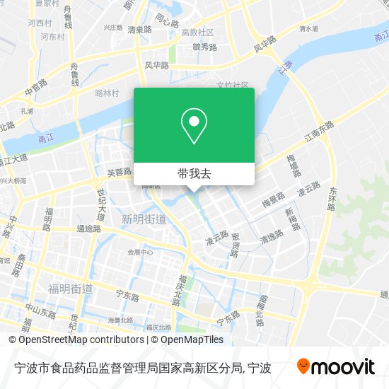 宁波市食品药品监督管理局国家高新区分局地图