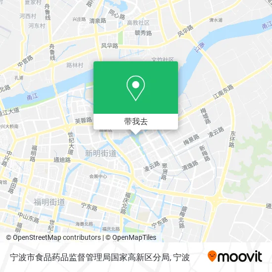 宁波市食品药品监督管理局国家高新区分局地图