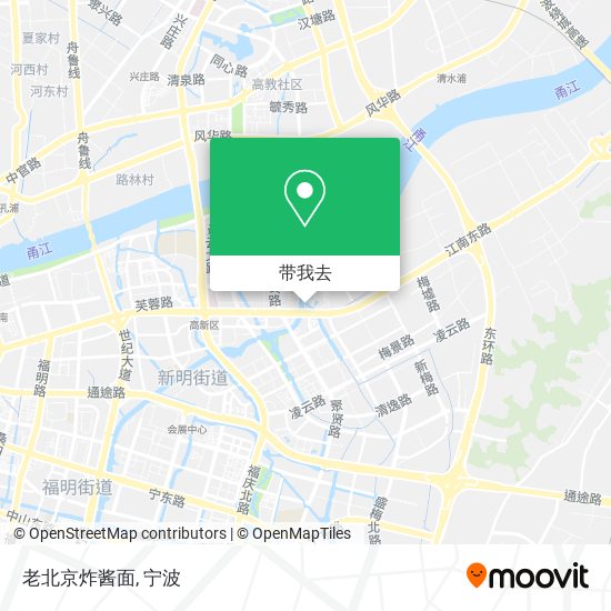 老北京炸酱面地图