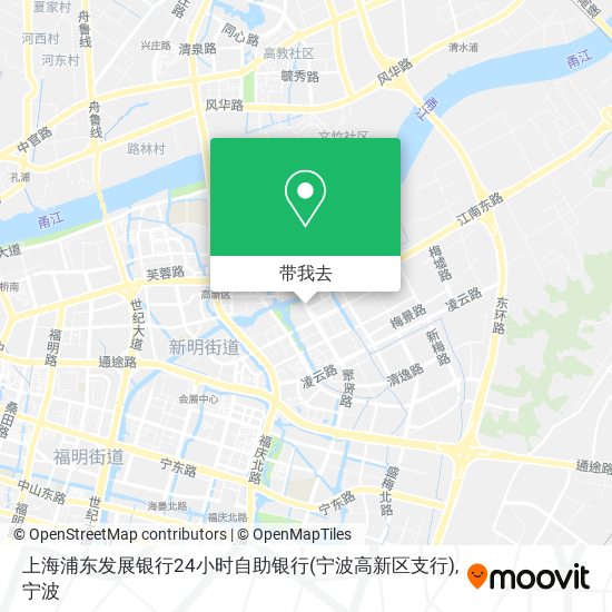 上海浦东发展银行24小时自助银行(宁波高新区支行)地图
