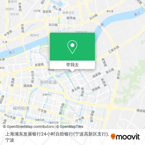 上海浦东发展银行24小时自助银行(宁波高新区支行)地图