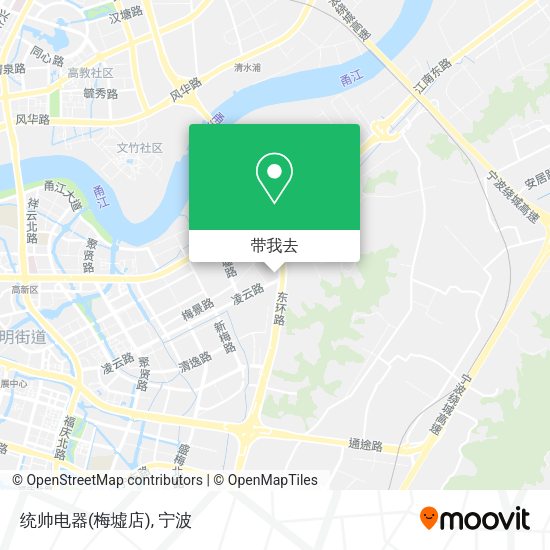 统帅电器(梅墟店)地图