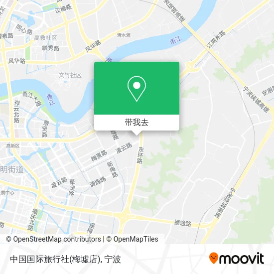 中国国际旅行社(梅墟店)地图