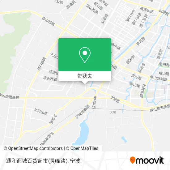 通和商城百货超市(灵峰路)地图