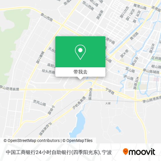 中国工商银行24小时自助银行(四季阳光东)地图