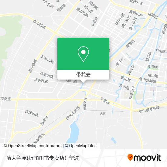 清大学苑(折扣图书专卖店)地图