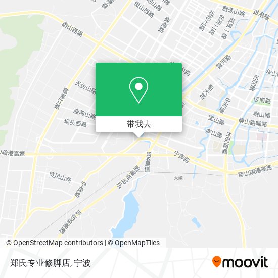 郑氏专业修脚店地图