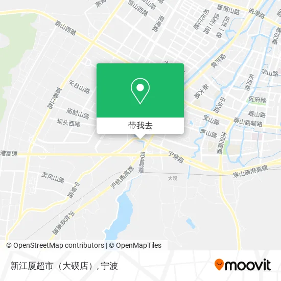 新江厦超市（大碶店）地图