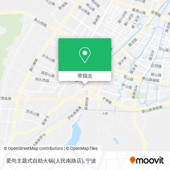 爱尚主题式自助火锅(人民南路店)地图