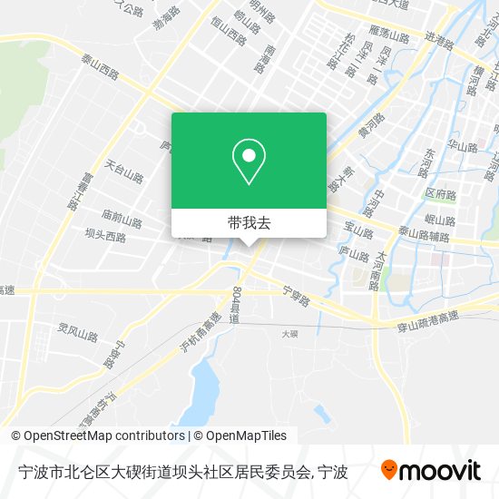 宁波市北仑区大碶街道坝头社区居民委员会地图