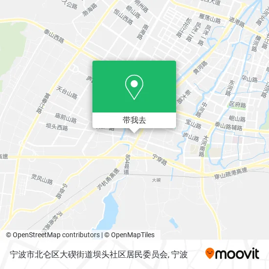 宁波市北仑区大碶街道坝头社区居民委员会地图