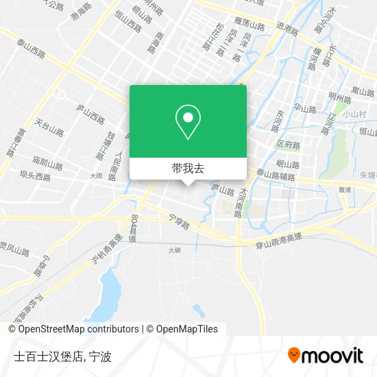 士百士汉堡店地图
