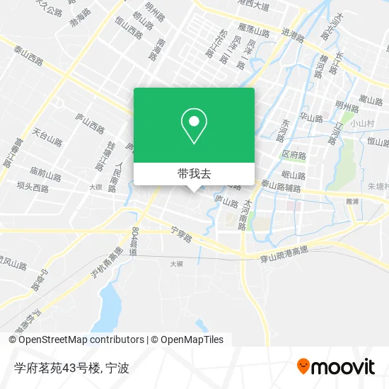 学府茗苑43号楼地图