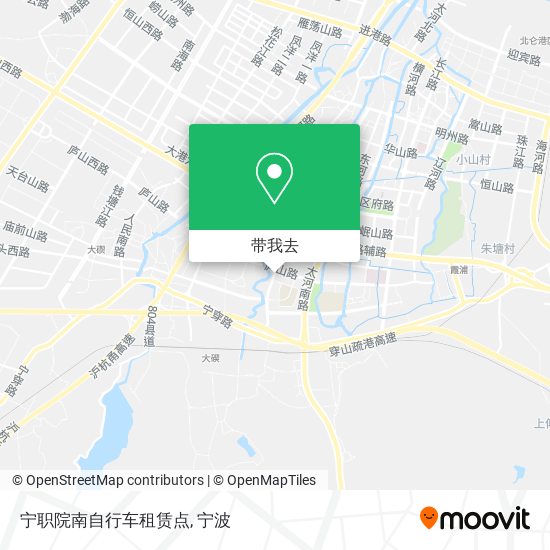 宁职院南自行车租赁点地图
