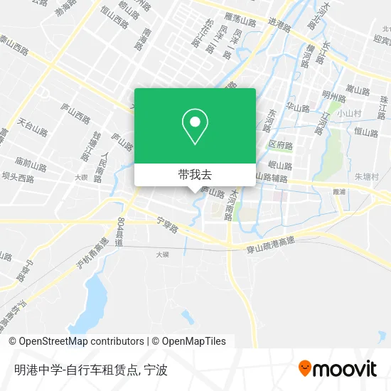 明港中学-自行车租赁点地图