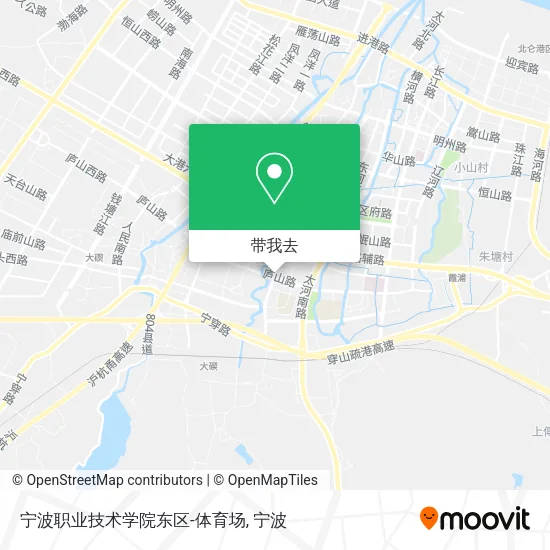 宁波职业技术学院东区-体育场地图