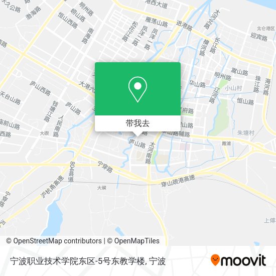 宁波职业技术学院东区-5号东教学楼地图