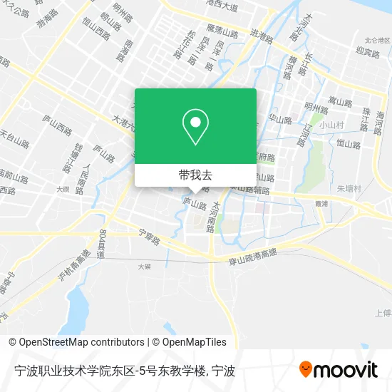 宁波职业技术学院东区-5号东教学楼地图