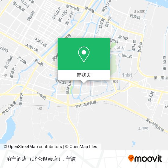 泊宁酒店（北仑银泰店）地图
