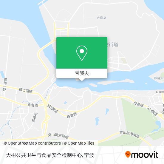 大榭公共卫生与食品安全检测中心地图