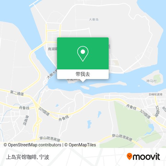 上岛宾馆咖啡地图