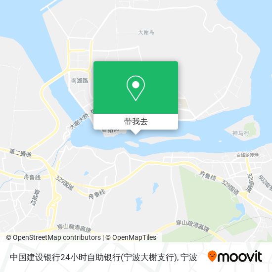 中国建设银行24小时自助银行(宁波大榭支行)地图
