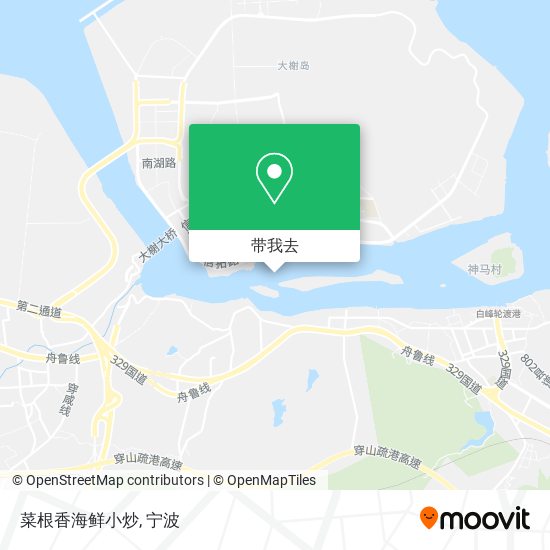 菜根香海鲜小炒地图