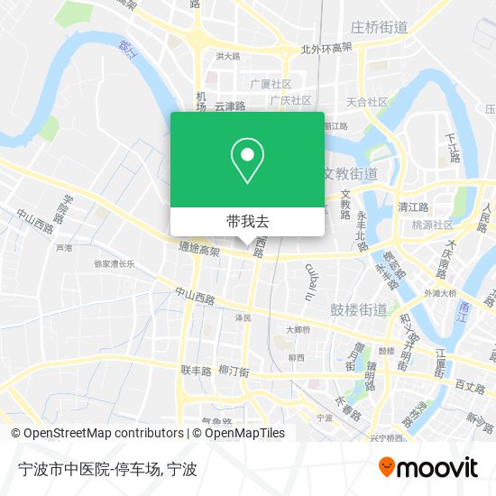 宁波市中医院-停车场地图