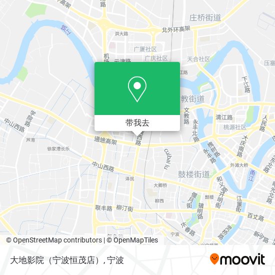 大地影院（宁波恒茂店）地图