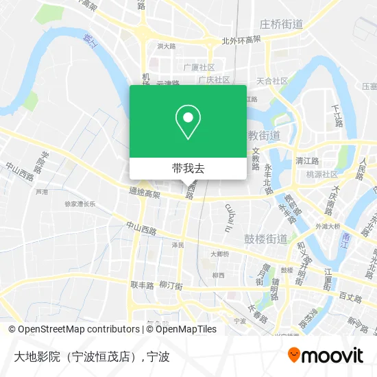 大地影院（宁波恒茂店）地图