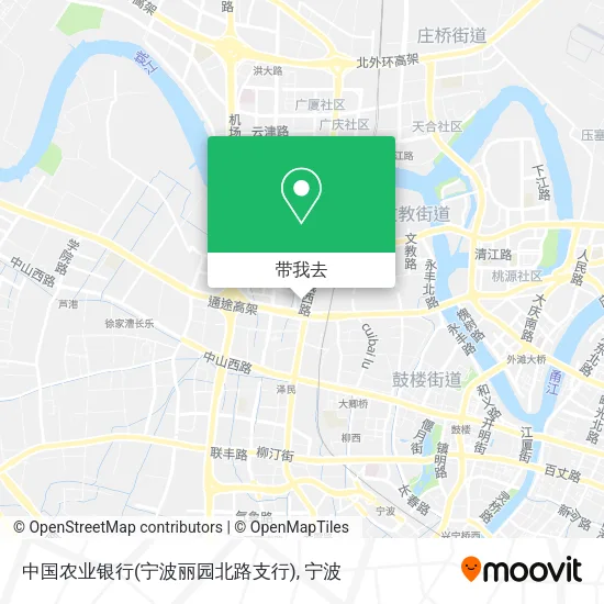 中国农业银行(宁波丽园北路支行)地图