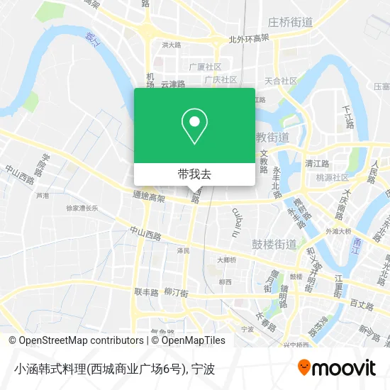 小涵韩式料理(西城商业广场6号)地图