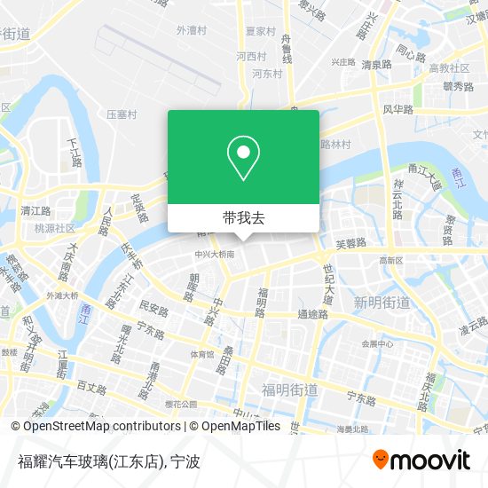 福耀汽车玻璃(江东店)地图