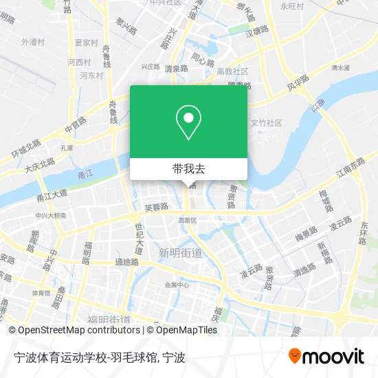 宁波体育运动学校-羽毛球馆地图