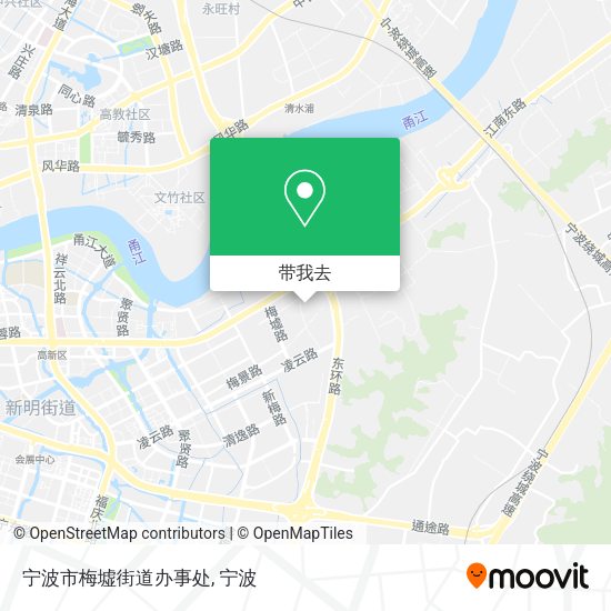 宁波市梅墟街道办事处地图
