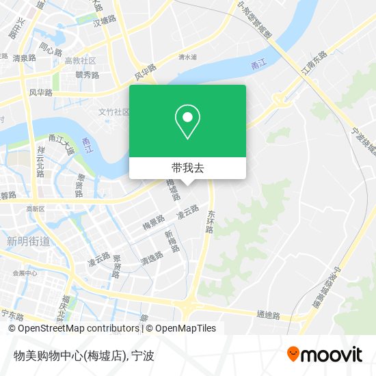 物美购物中心(梅墟店)地图