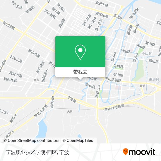 宁波职业技术学院-西区地图