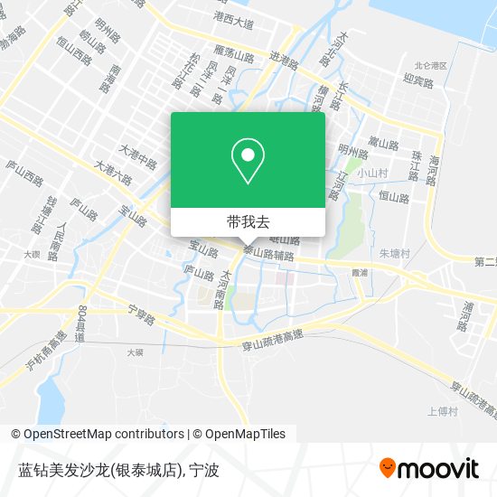 蓝钻美发沙龙(银泰城店)地图