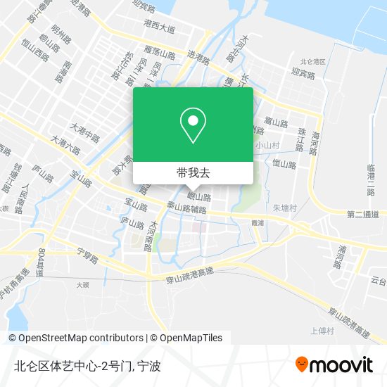 北仑区体艺中心-2号门地图