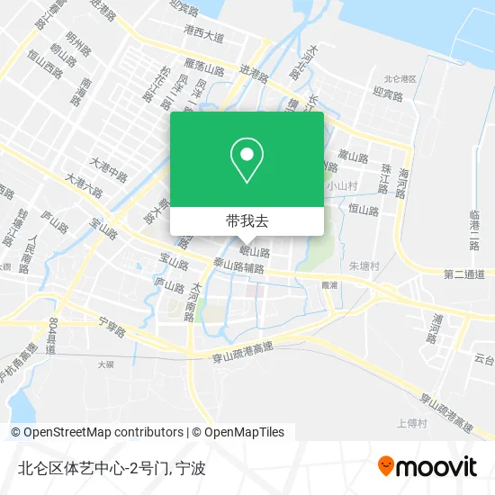 北仑区体艺中心-2号门地图