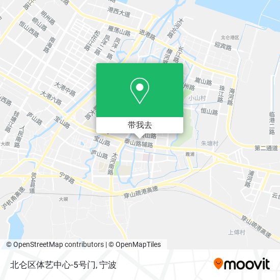 北仑区体艺中心-5号门地图