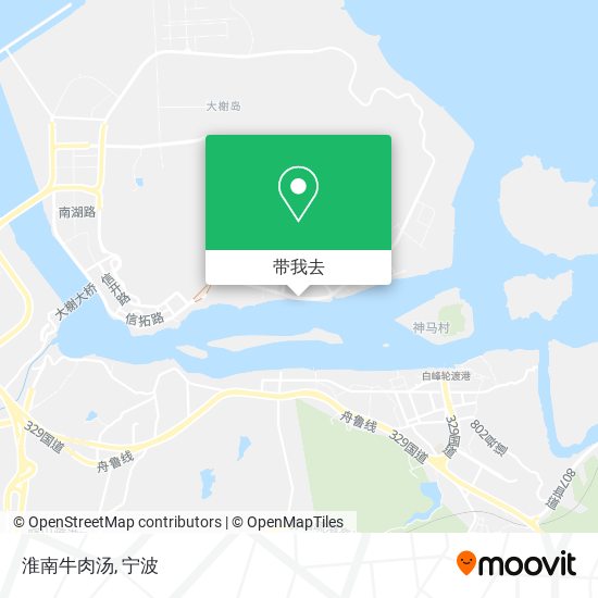 淮南牛肉汤地图
