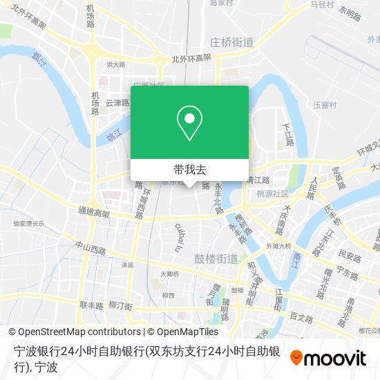 宁波银行24小时自助银行(双东坊支行24小时自助银行)地图