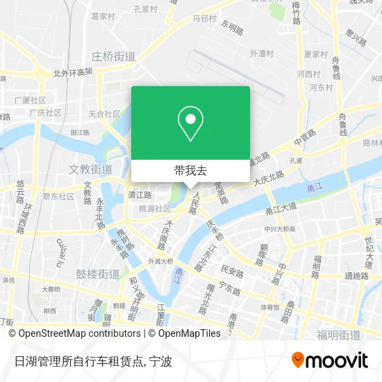 日湖管理所自行车租赁点地图