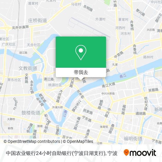 中国农业银行24小时自助银行(宁波日湖支行)地图